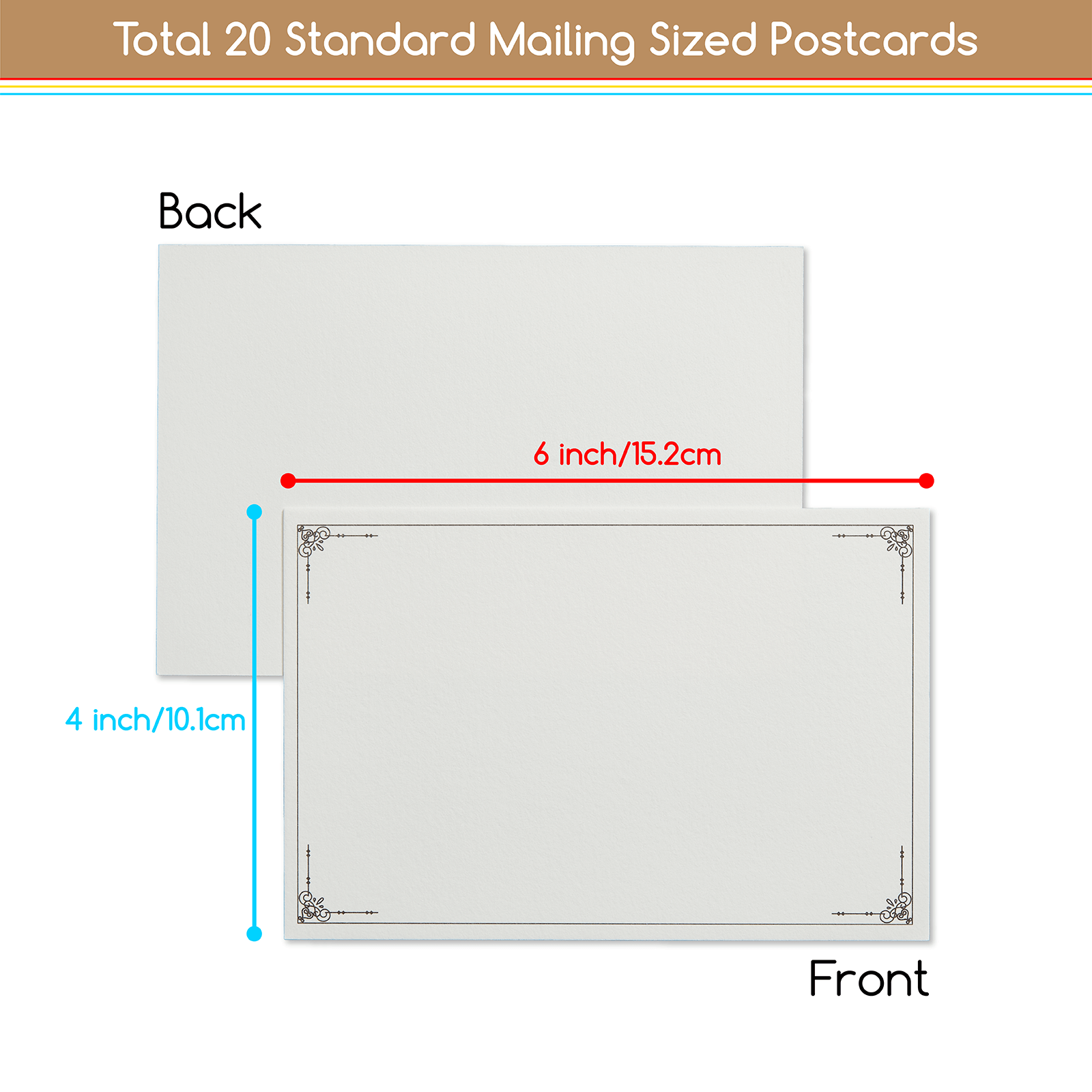 MEEDEN Blank Watercolor Paper Postcards