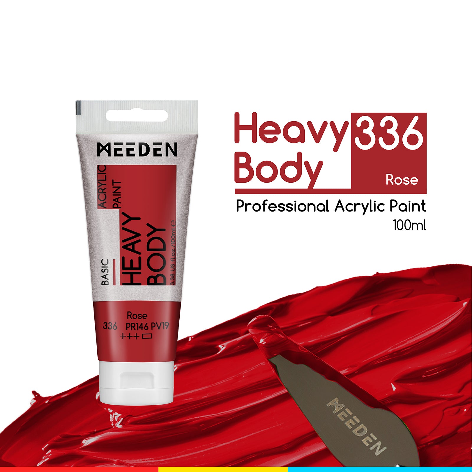 MEEDEN Acrylic Paint Tube, 37 Colors Available, 100ml / 3.38oz