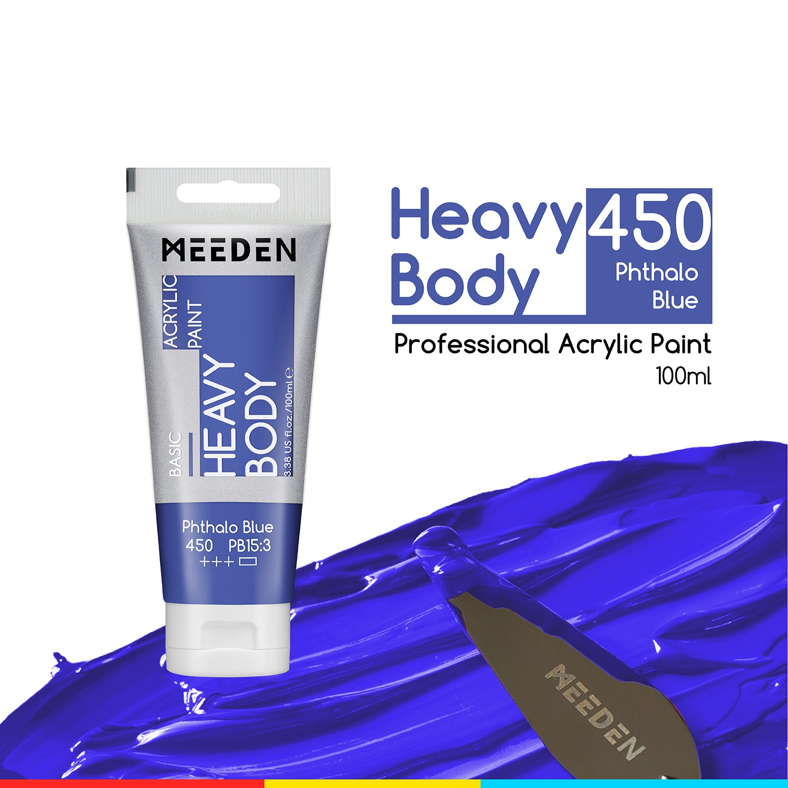 MEEDEN Acrylic Paint Tube, 37 Colors Available, 100ml / 3.38oz