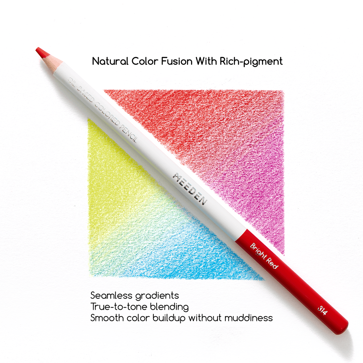 MEEDEN Professional 72-Color Oil Colored Pencils