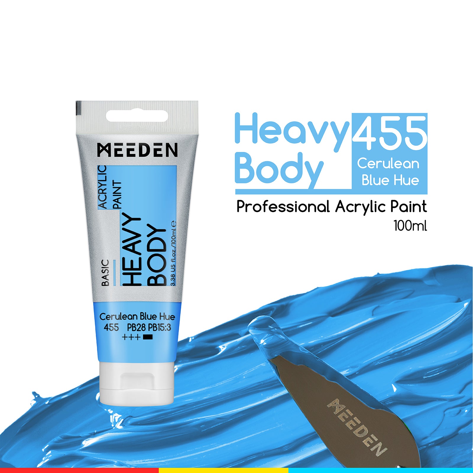 MEEDEN Acrylic Paint Tube, 37 Colors Available, 100ml / 3.38oz