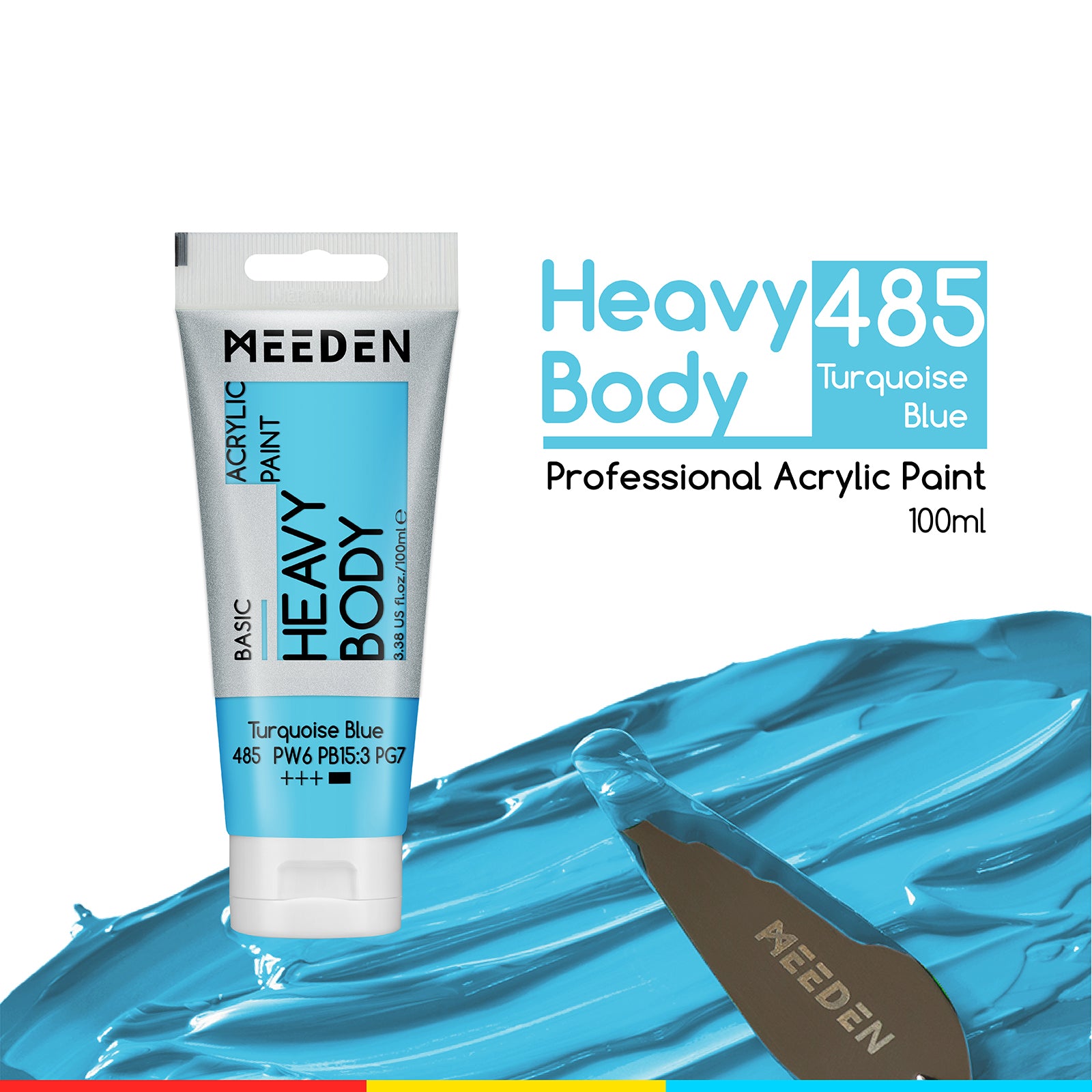 MEEDEN Acrylic Paint Tube, 37 Colors Available, 100ml / 3.38oz