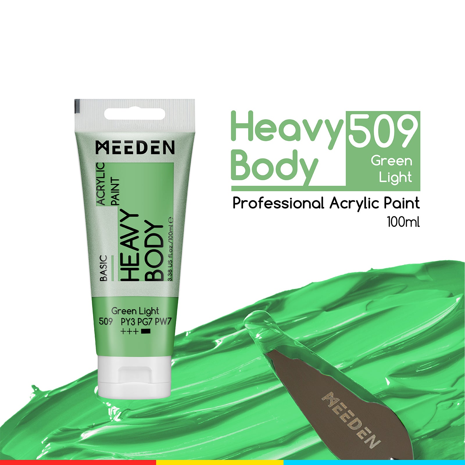 MEEDEN Acrylic Paint Tube, 37 Colors Available, 100ml / 3.38oz