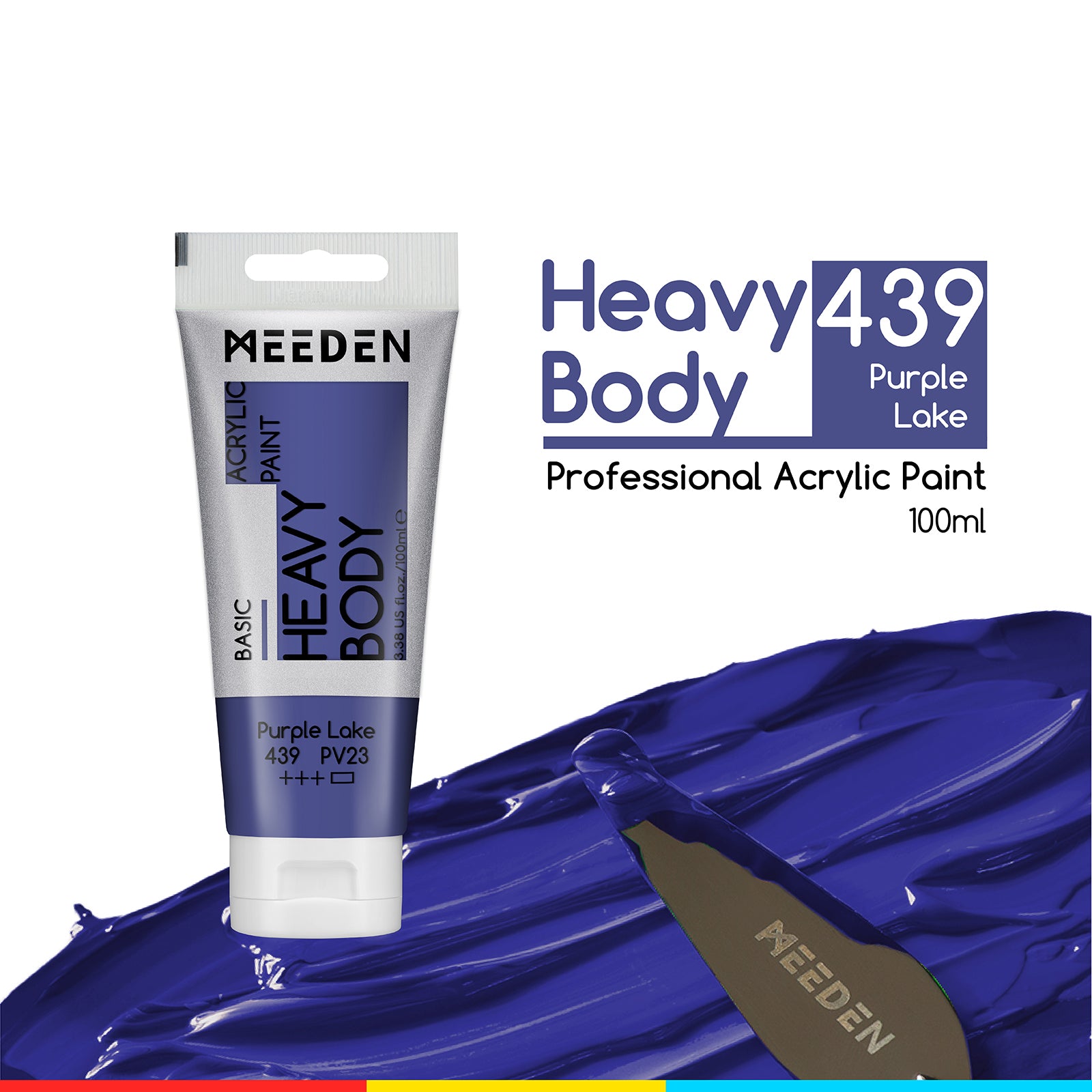 MEEDEN Acrylic Paint Tube, 37 Colors Available, 100ml / 3.38oz