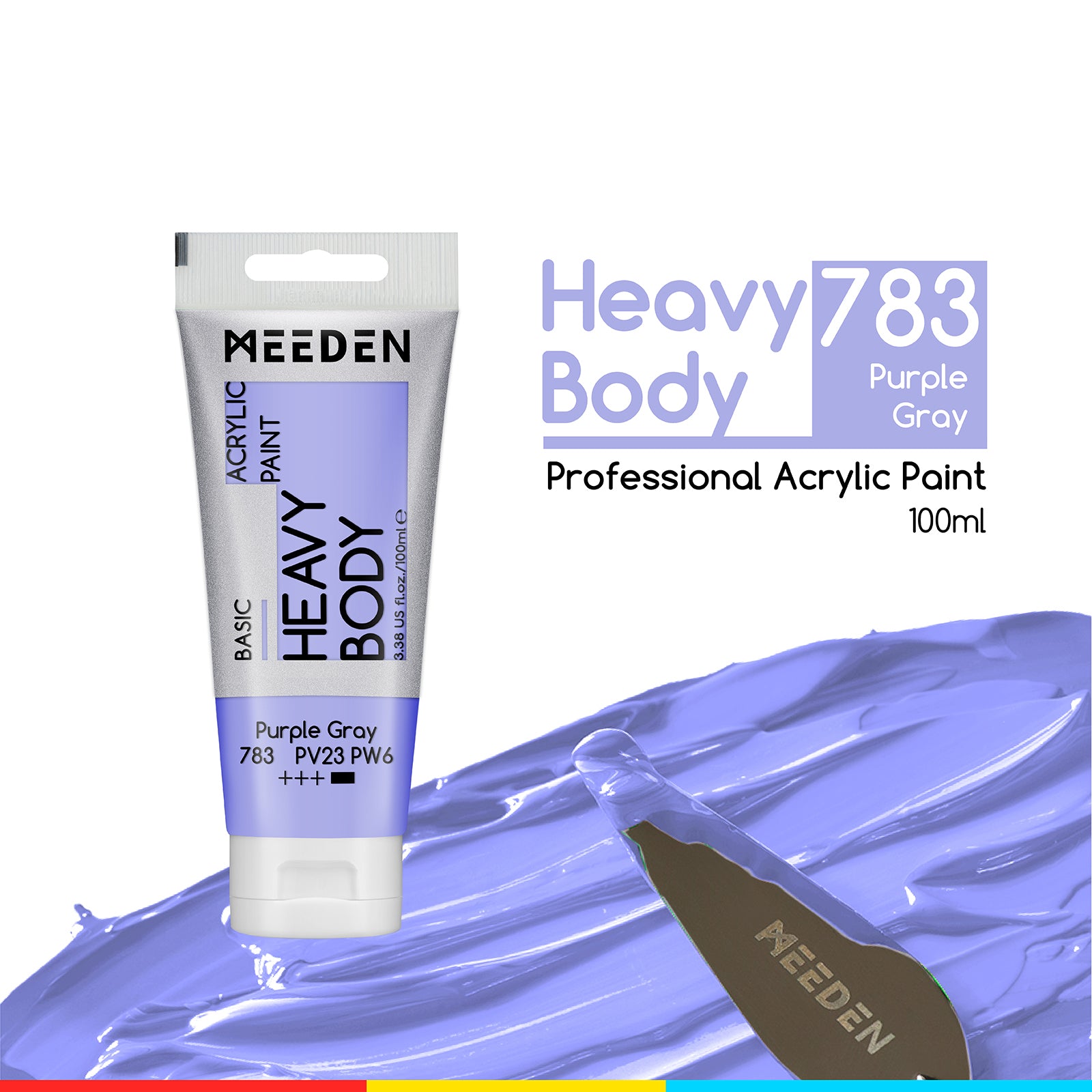 MEEDEN Acrylic Paint Tube, 37 Colors Available, 100ml / 3.38oz