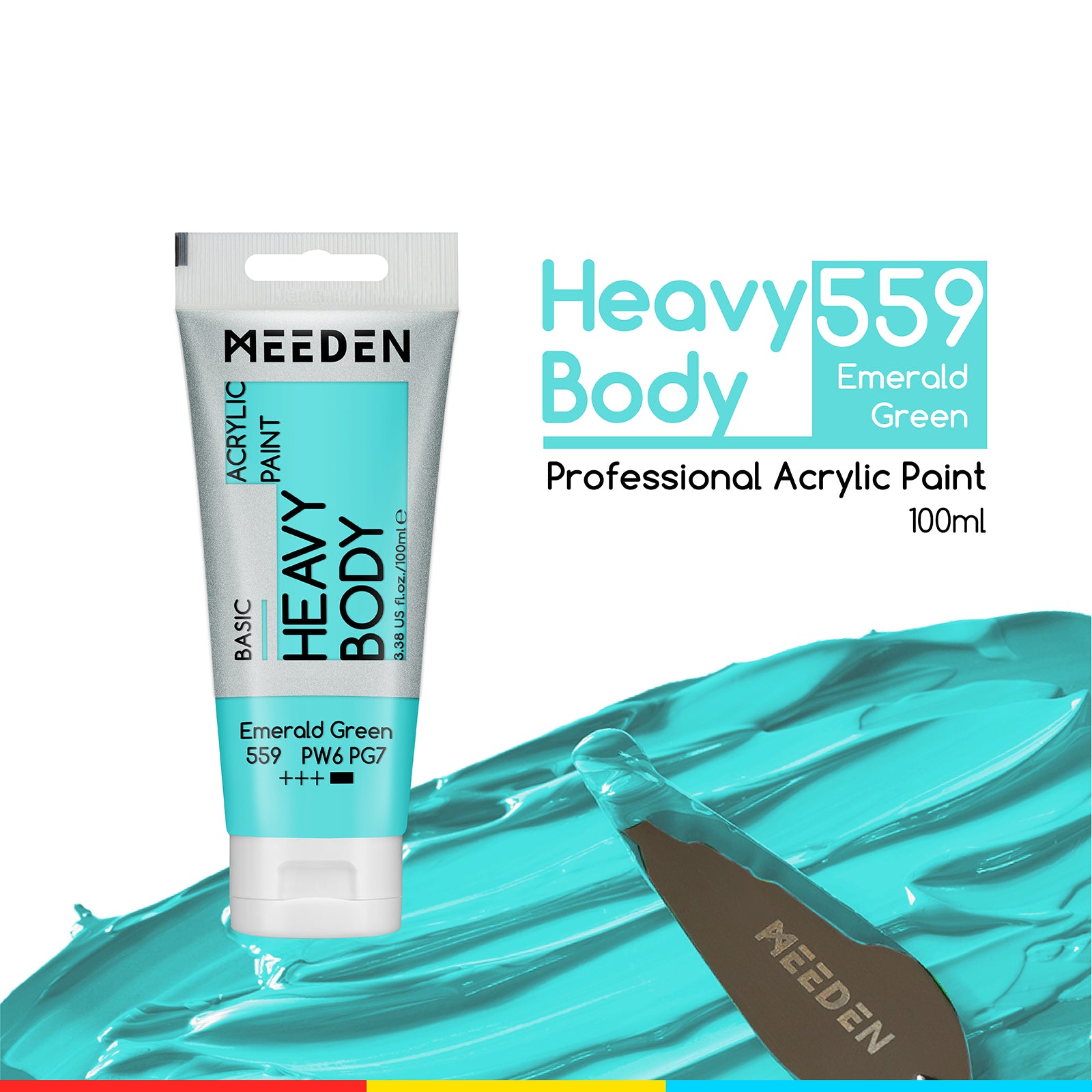 MEEDEN Acrylic Paint Tube, 37 Colors Available, 100ml / 3.38oz
