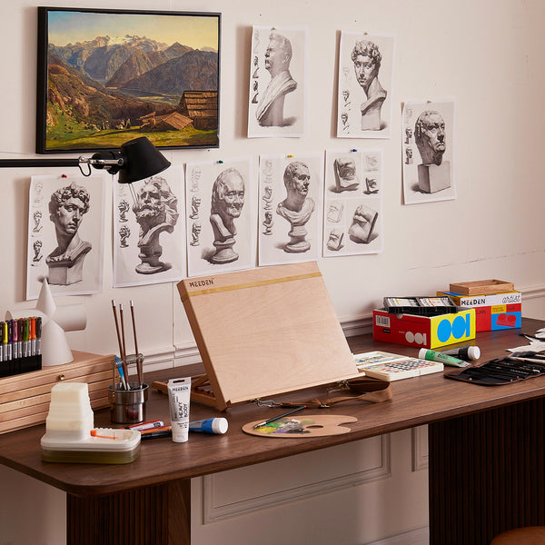 MEEDEN Portable & Adjustable Wood Sketching Board-HJ-A3 - Natural