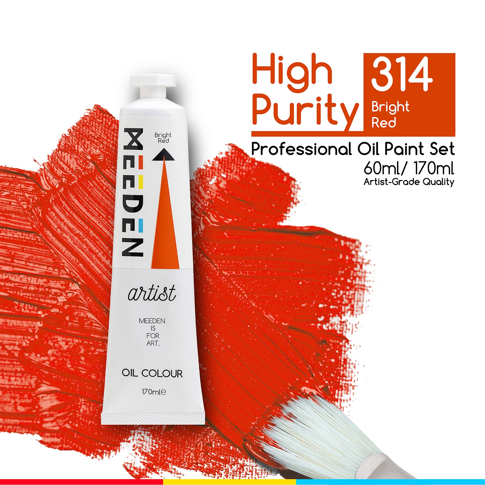 MEEDEN Artist Grade Oil Paint - 170ml/5.7oz Tube