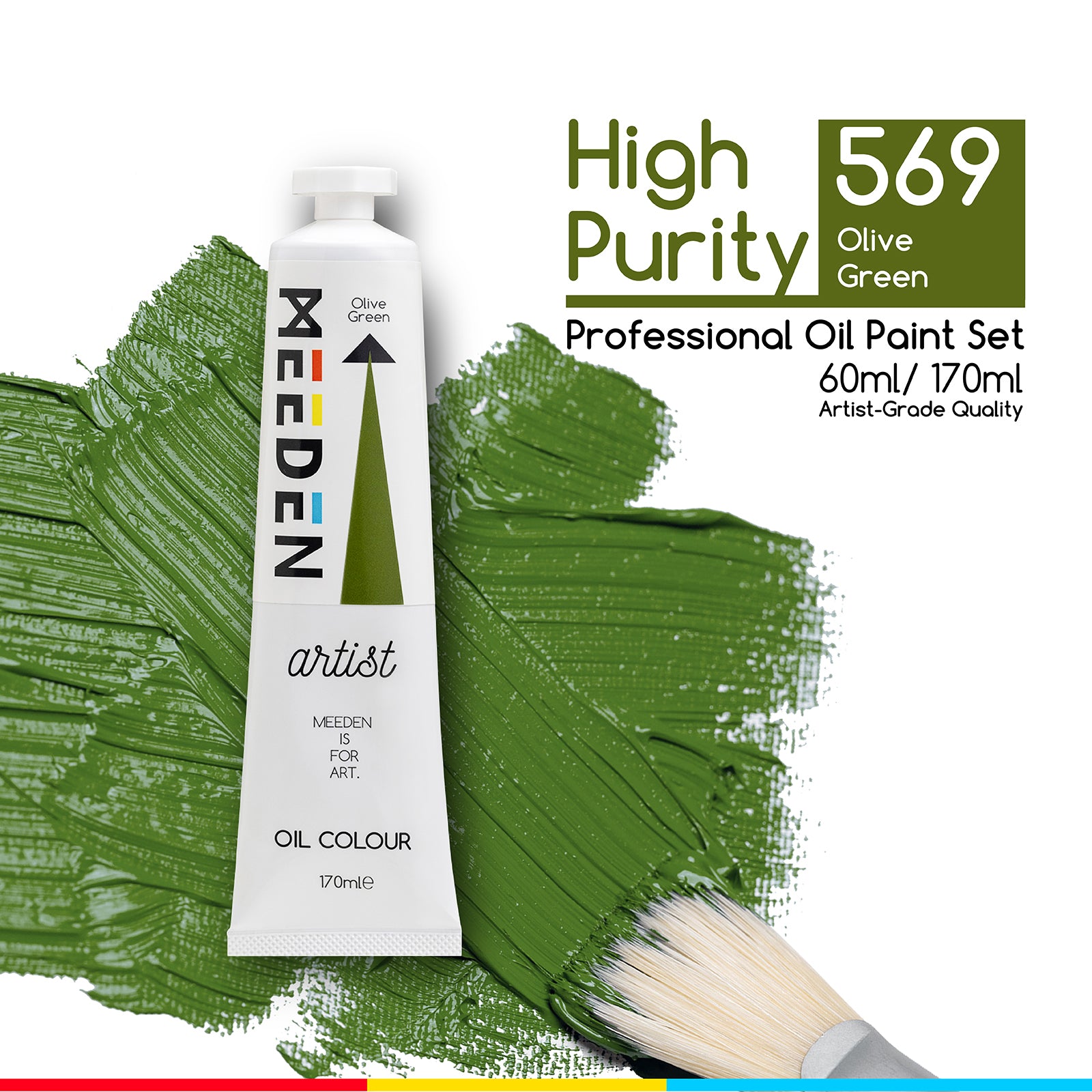 MEEDEN Artist Grade Oil Paint - 170ml/5.7oz Tube