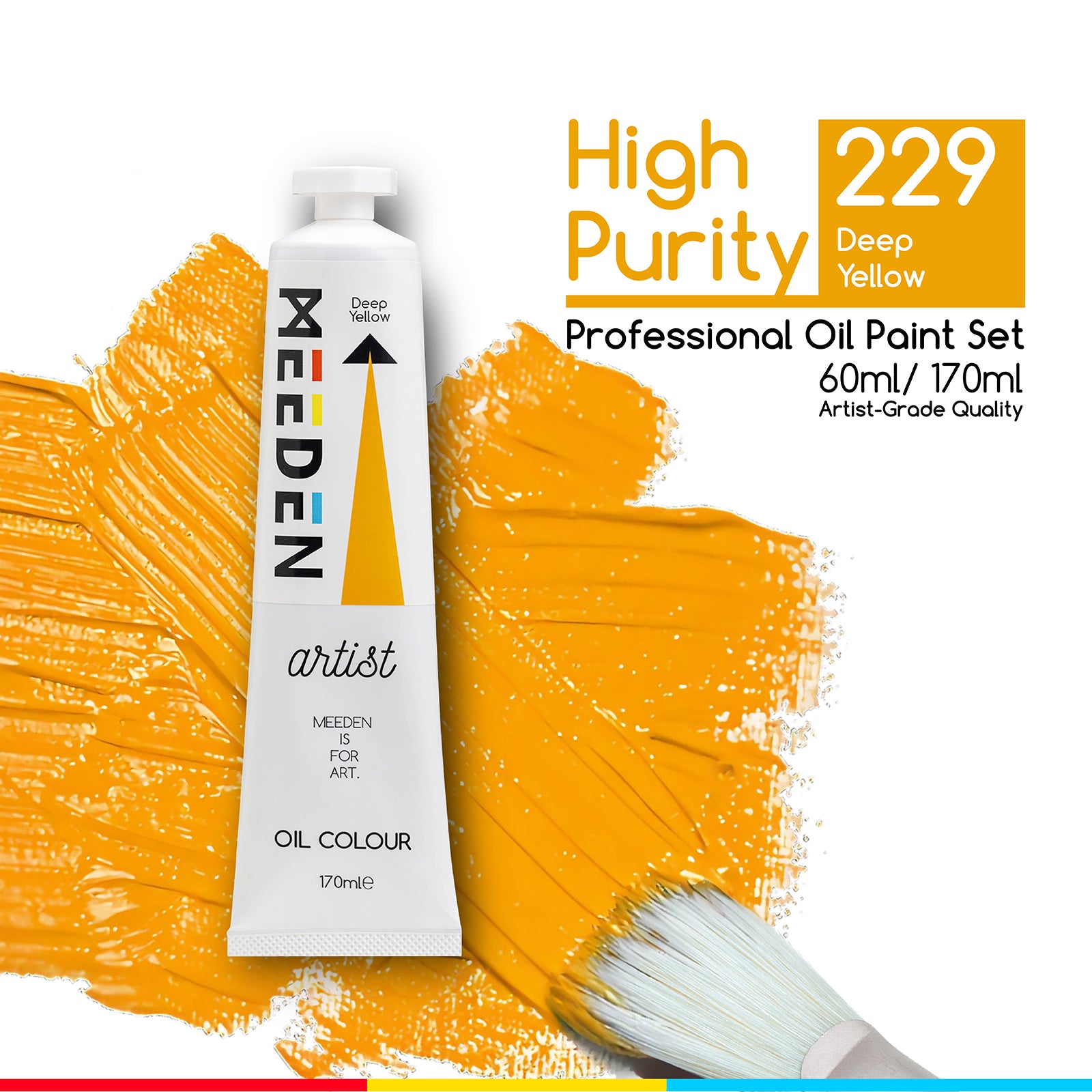 MEEDEN Artist Grade Oil Paint - 170ml/5.7oz Tube