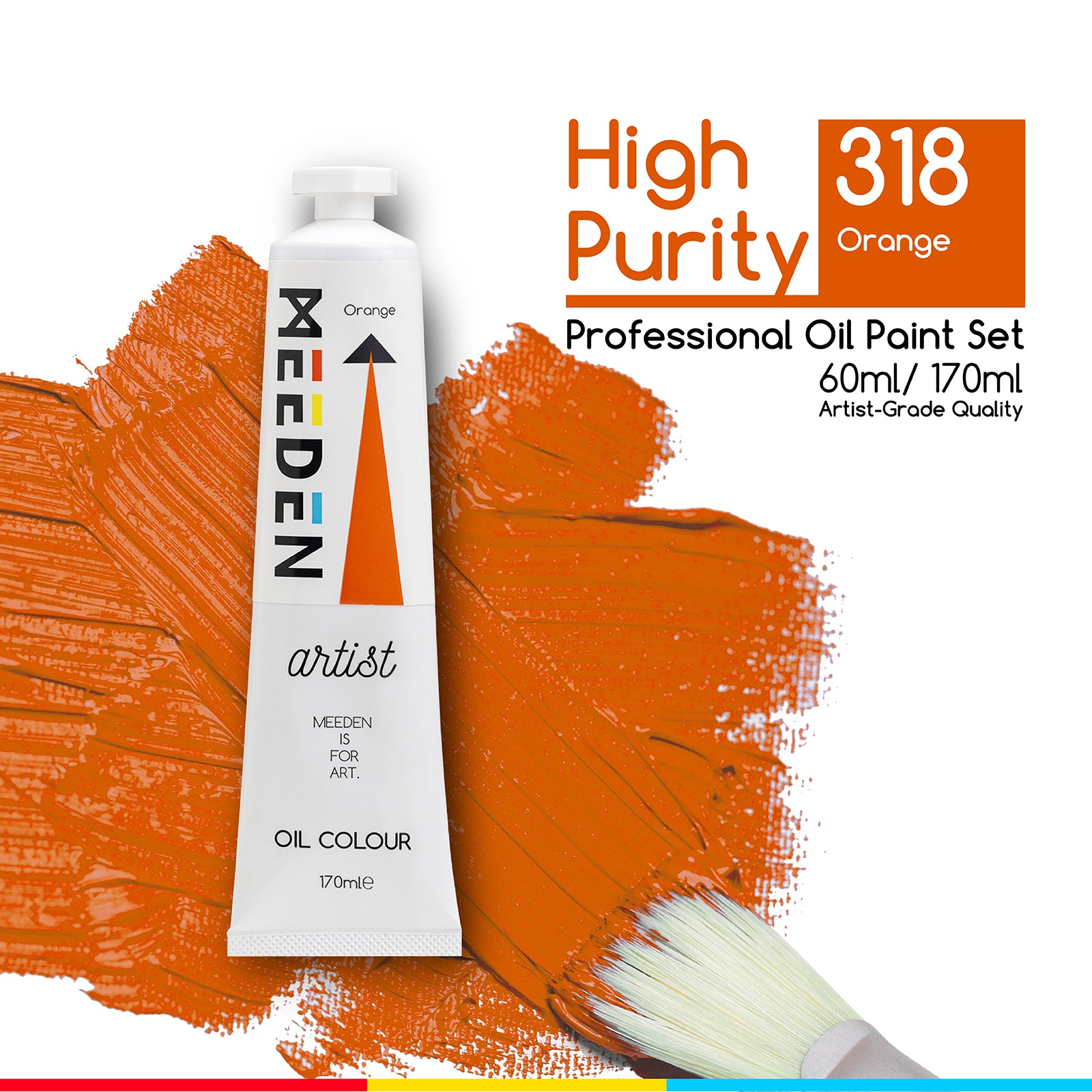 MEEDEN Artist Grade Oil Paint - 170ml/5.7oz Tube