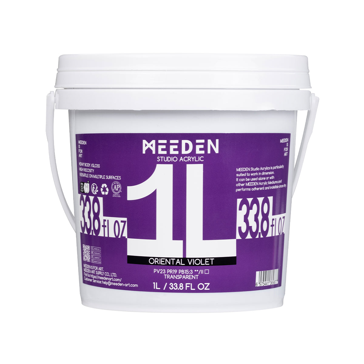MEEDEN Studio Acrylic Paint, 1 L / 33.8 oz