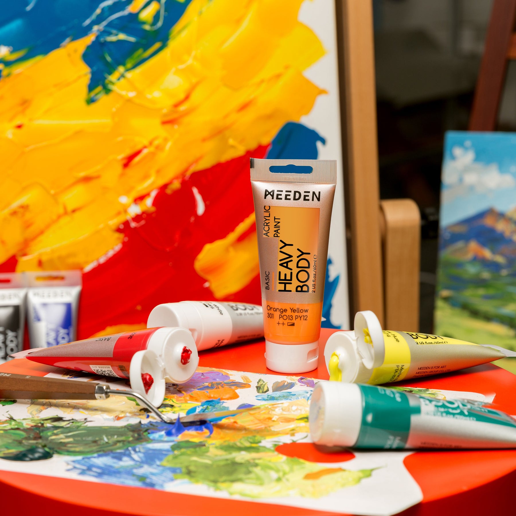 MEEDEN Acrylic Paint Tube, 37 Colors Available, 100ml / 3.38oz