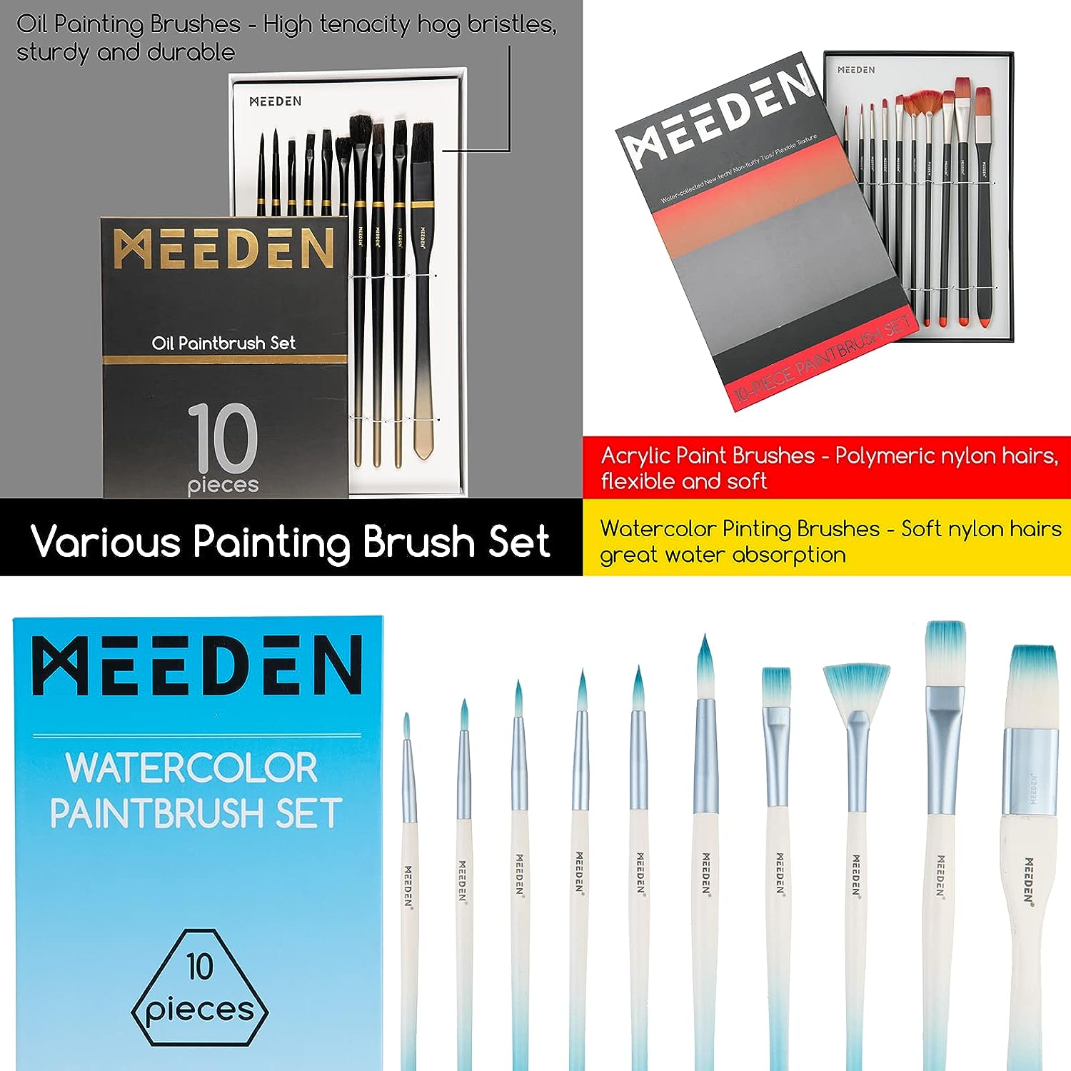 MEEDEN Deluxe All-in-one Art Painting Set, 149 Pieces
