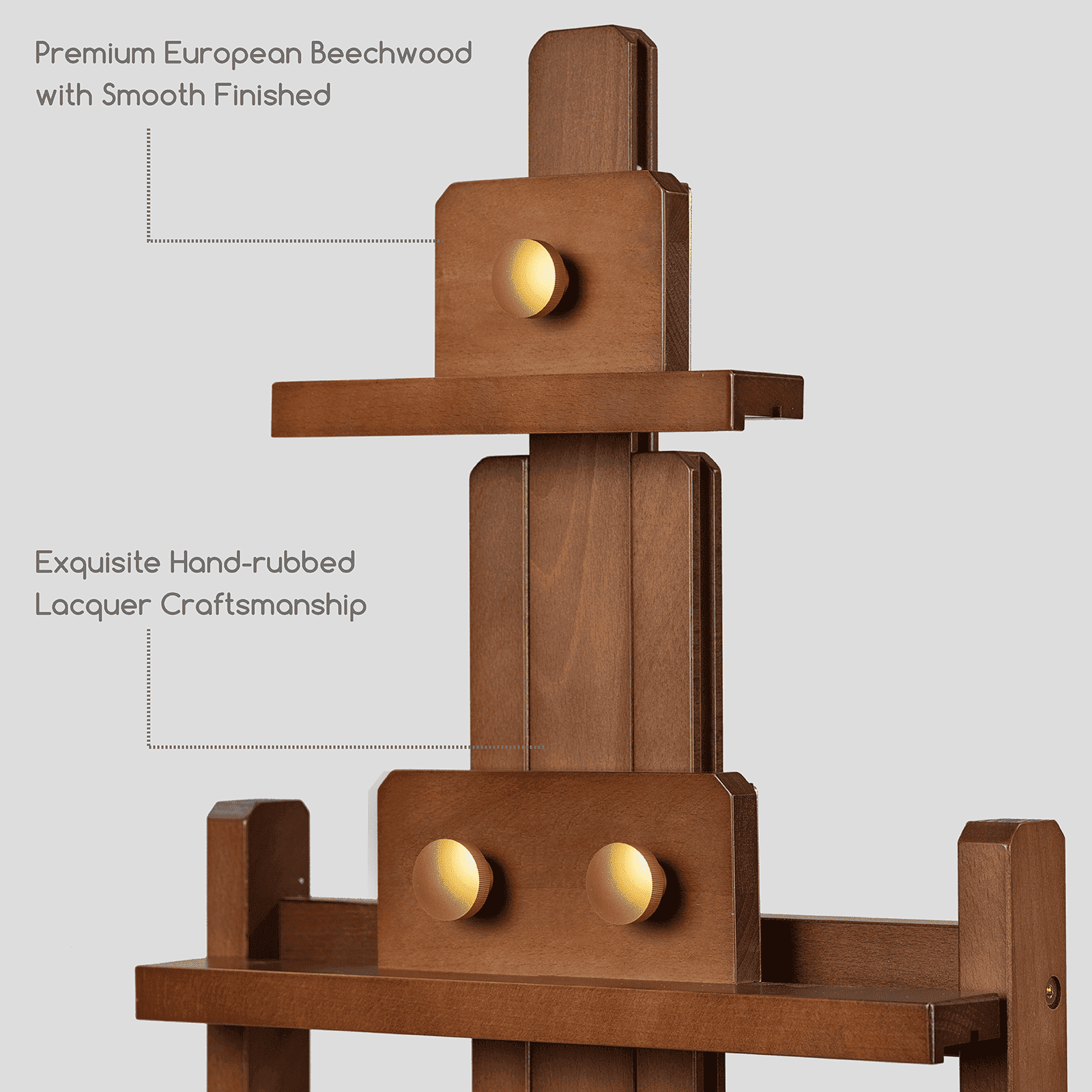 MEEDEN Pro Versatile Assembly-Free Beech Wood Painting Easel- W14 Pro