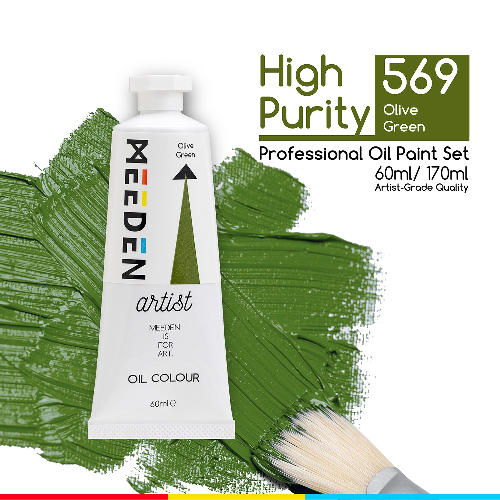 MEEDEN Artist Grade Oil Paint - 60ml/2oz Tube
