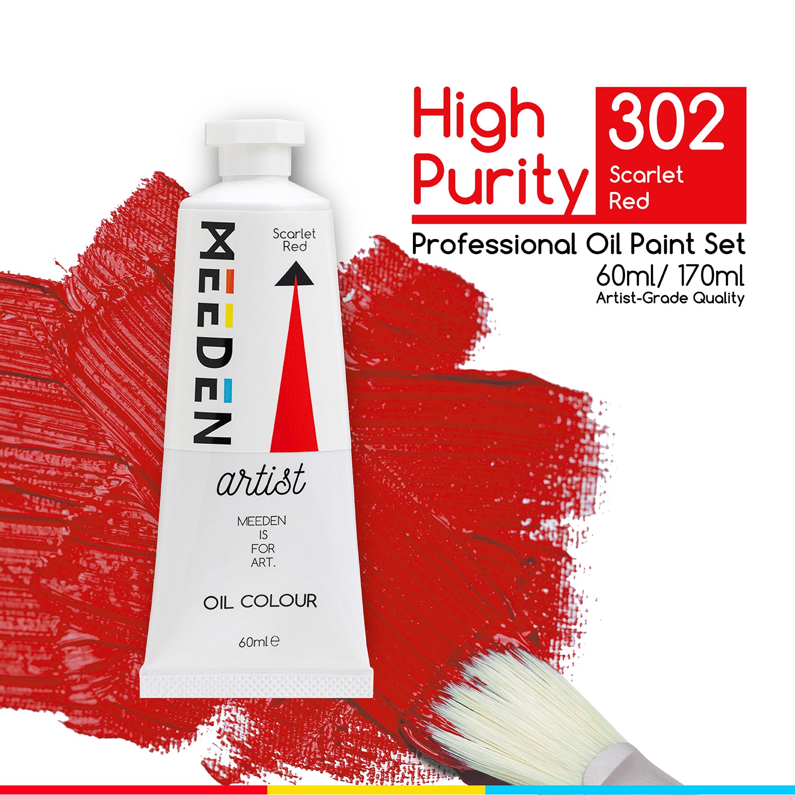 MEEDEN Artist Grade Oil Paint - 60ml/2oz Tube