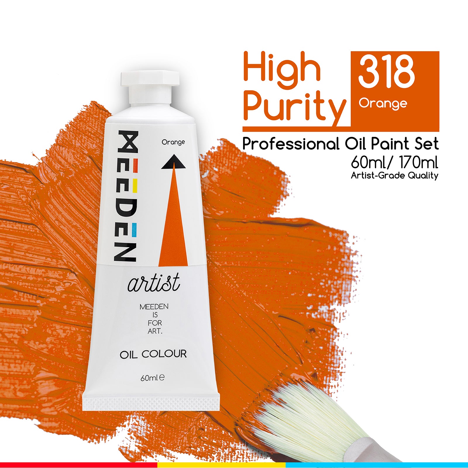 MEEDEN Artist Grade Oil Paint - 60ml/2oz Tube