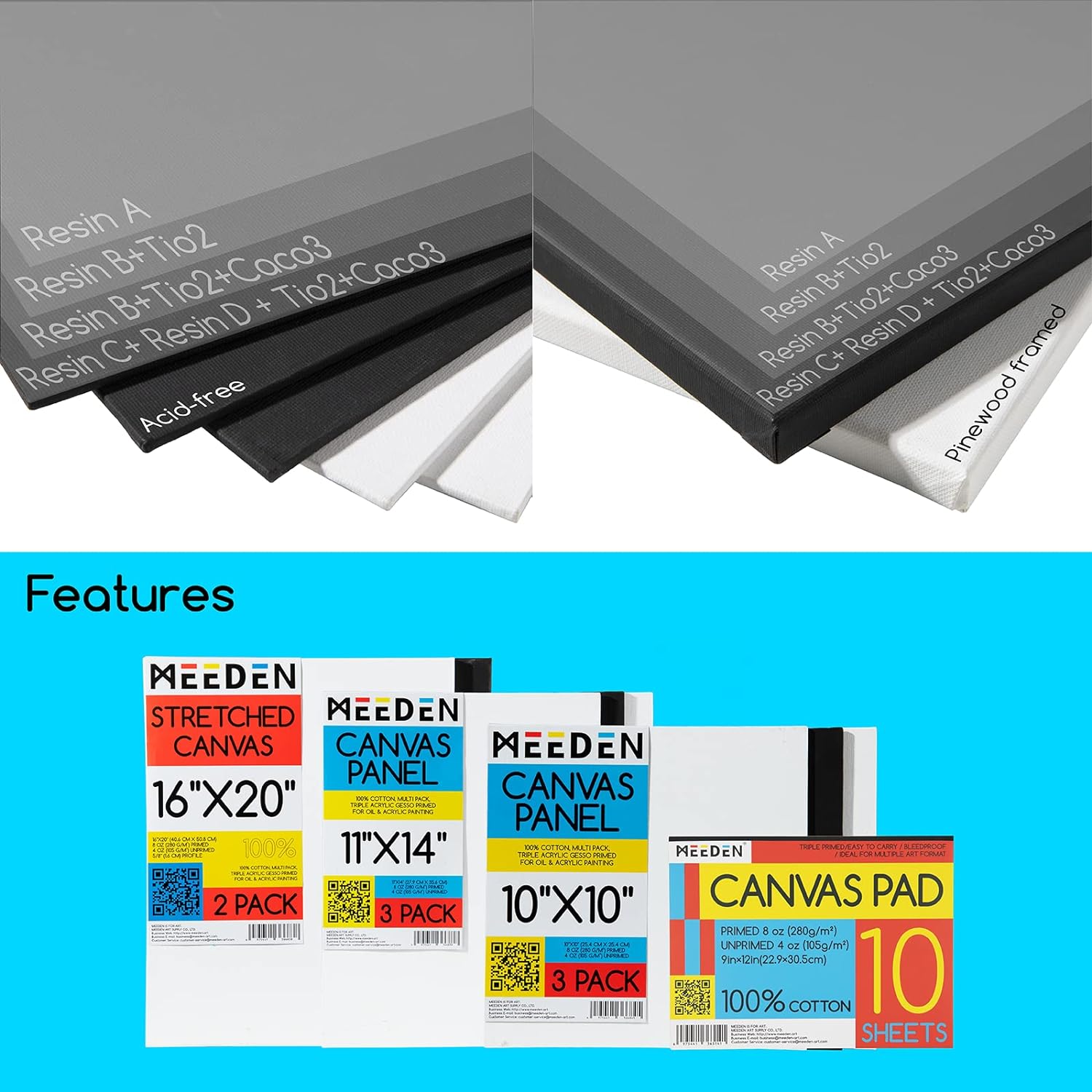 MEEDEN Deluxe All-in-one Art Painting Set, 149 Pieces