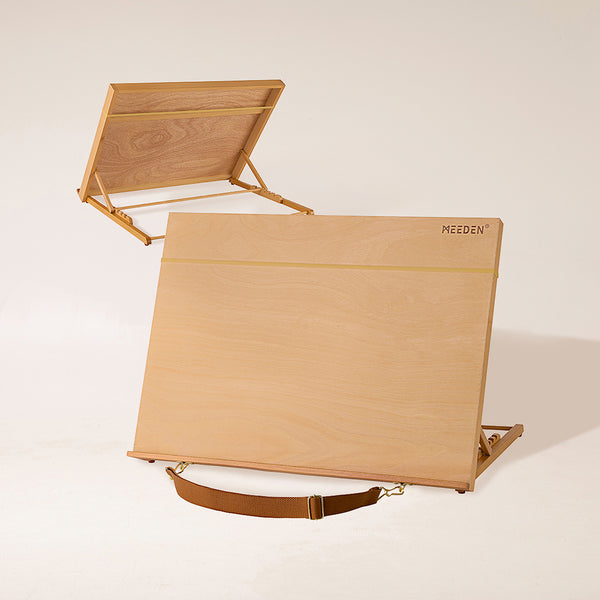 MEEDEN Large Studio Artist Sketching Tabletop Easel - A2 Natural