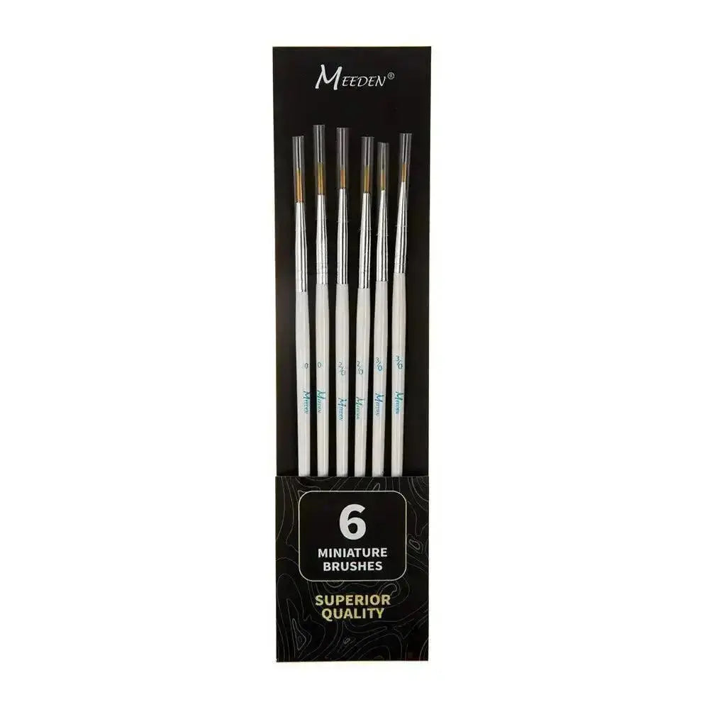 MEEDEN Detail Paint Brush Set - 6 Miniature Art Brushes - MEEDEN ARTBrushes