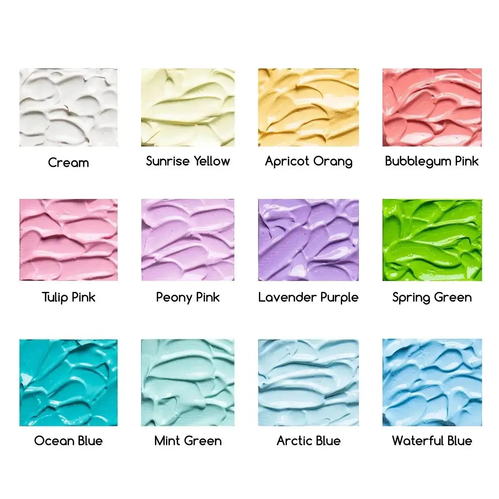 MEEDEN Pastel Acrylic Paint, 12x0.74 oz/22 ml - MEEDEN ARTPaint