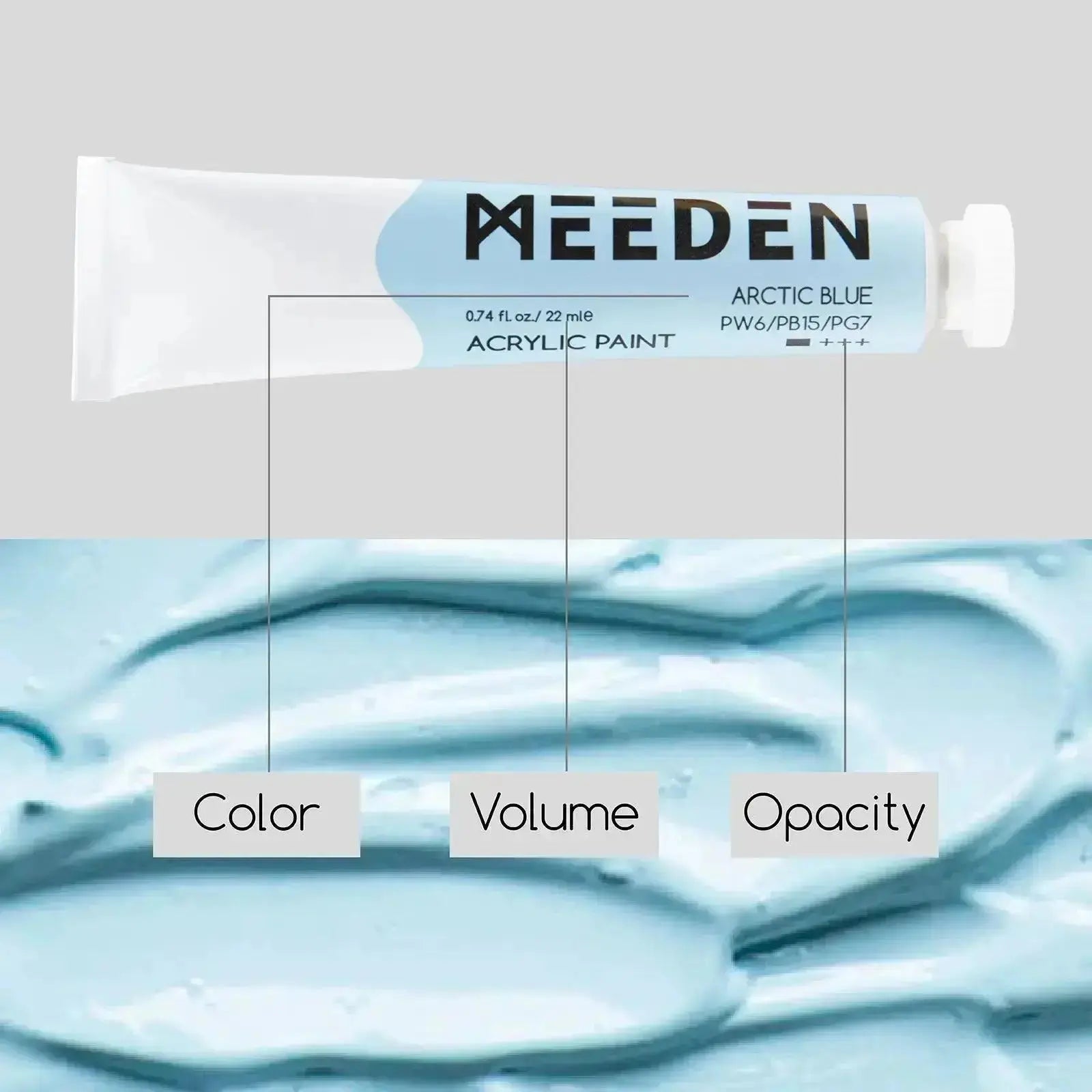 MEEDEN Pastel Acrylic Paint, 12x0.74 oz/22 ml - MEEDEN ARTPaint
