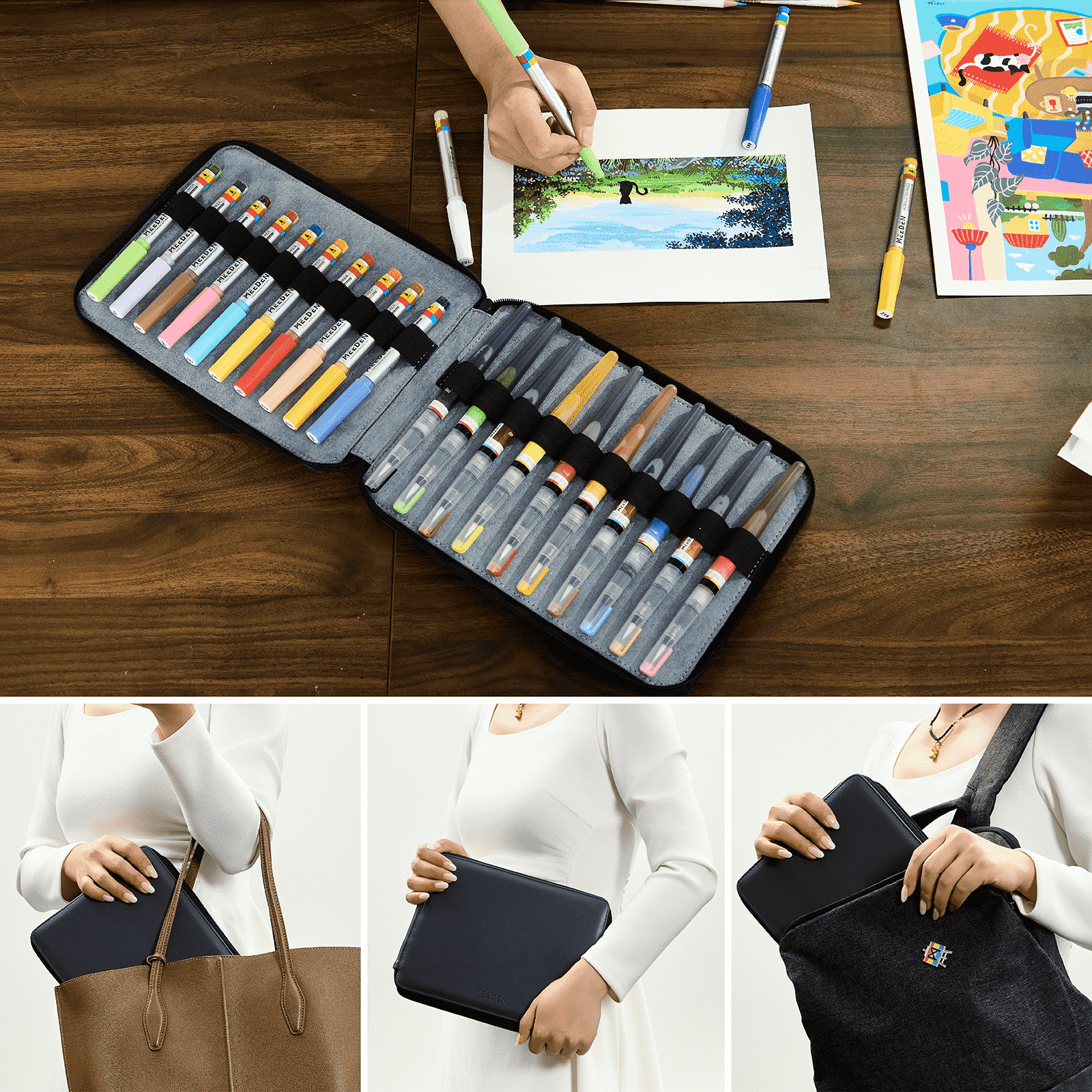 MEEDEN Pencil Marker Organizer Case
