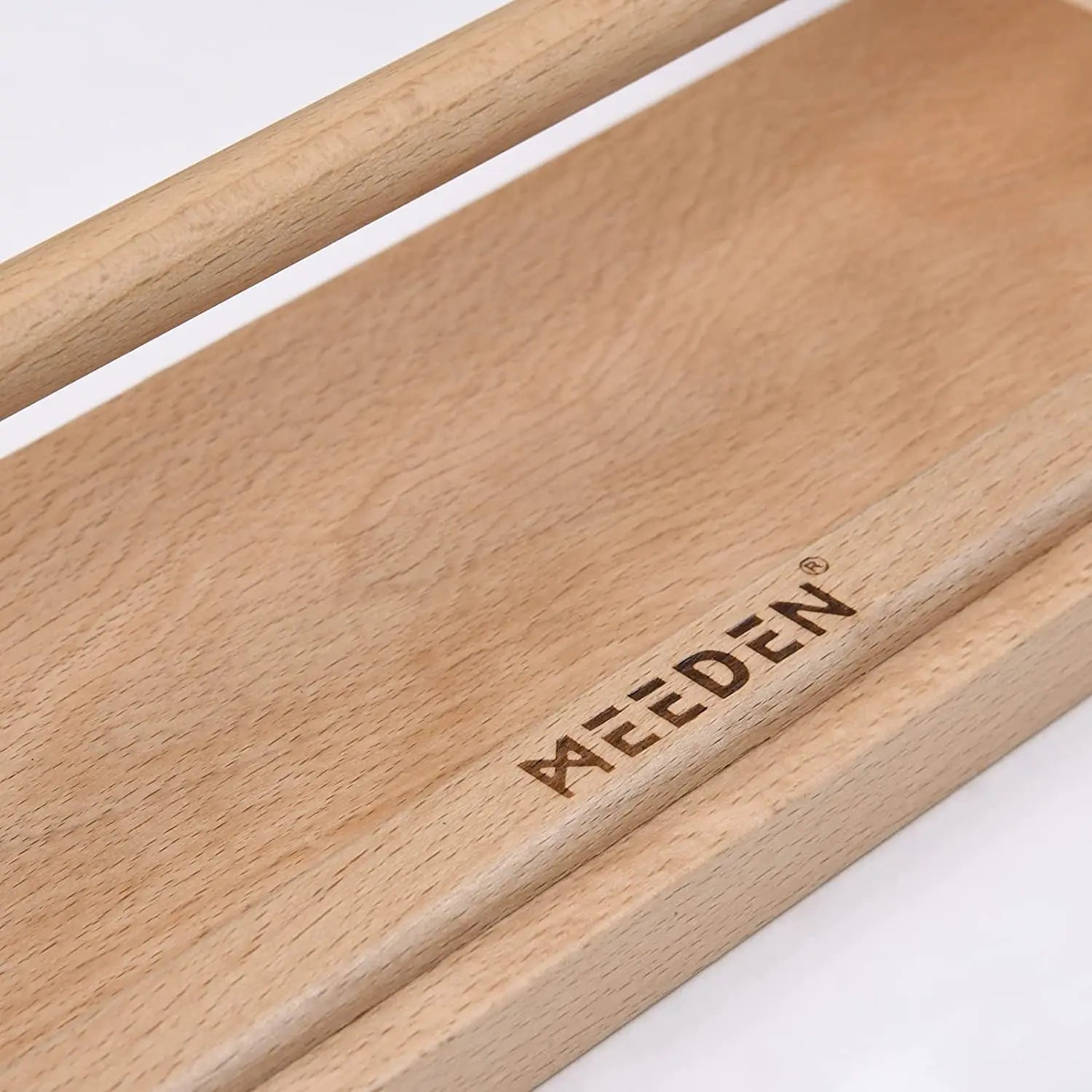 Kids Tabletop Paper Roll Dispenser, Solid Beech Wood with 3 Paper Rolls (12" x 75ft) MEEDEN ART