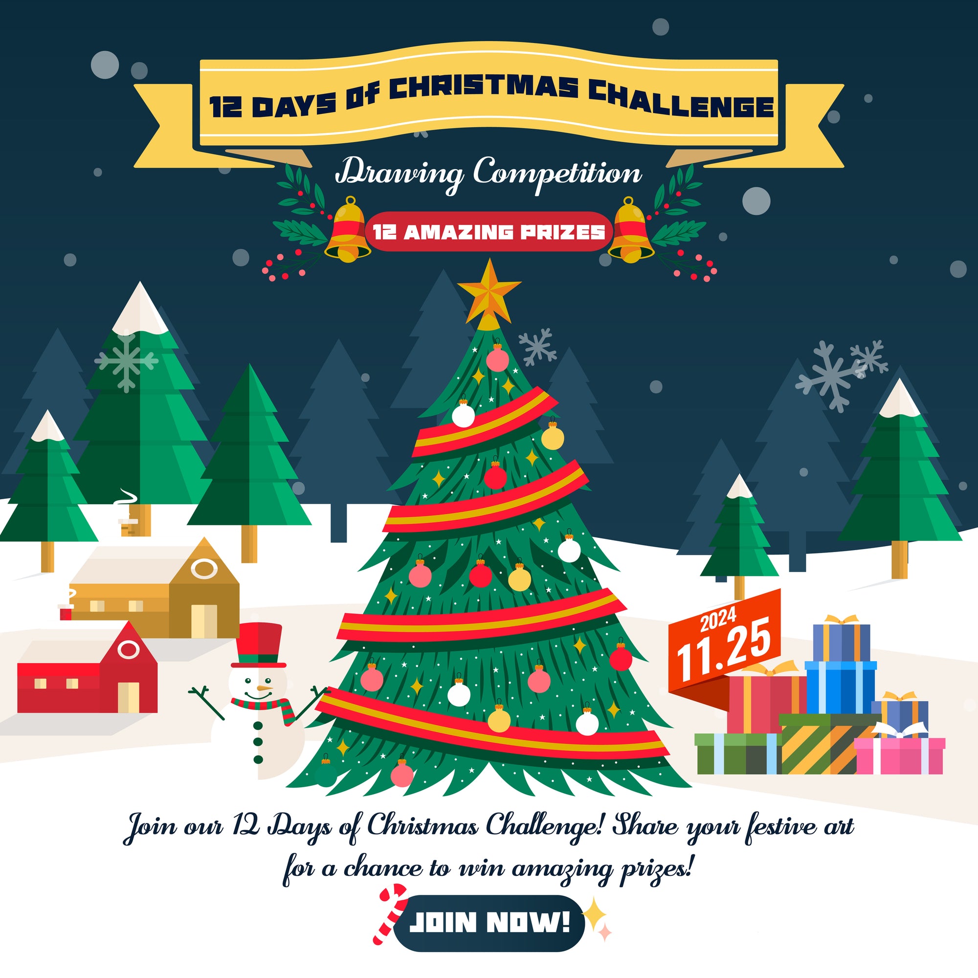 MEEDEN 12 Days of Christmas Art Competition!