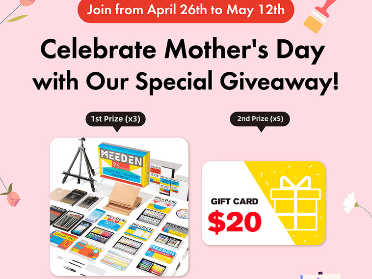 🌷 Celebrate Mother's Day with a Splash of Art! - MEEDEN Giveaway🌷