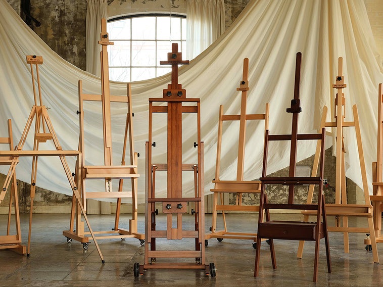 meeden easel, art easel, floor easel, studio easel, easel stand