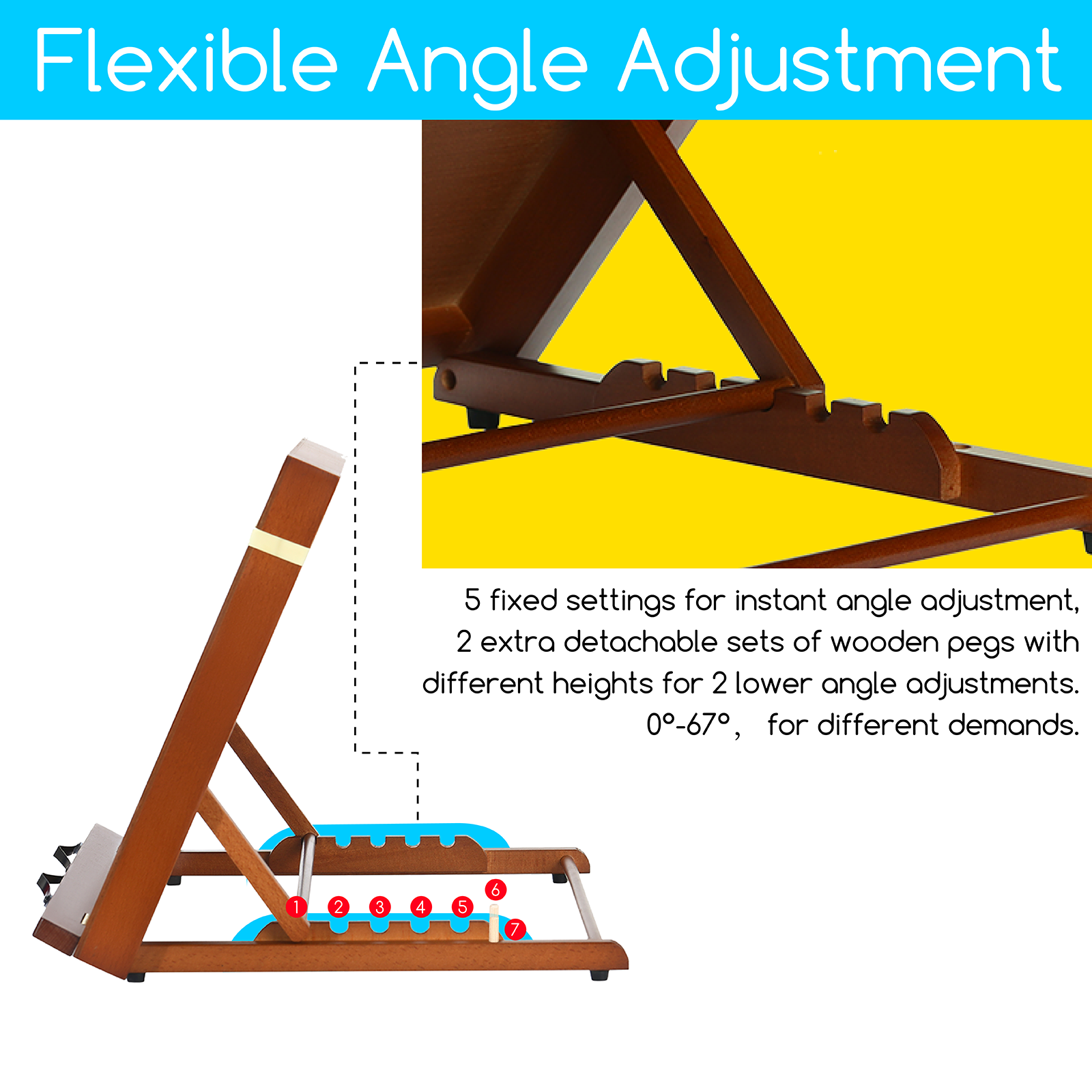 MEEDEN Adjustable Versatile Portable Drawing & Writing Board