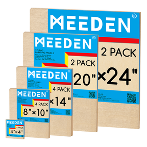 MEEDEN Artist Birch Wood Canvas Board, 3/4” Deep