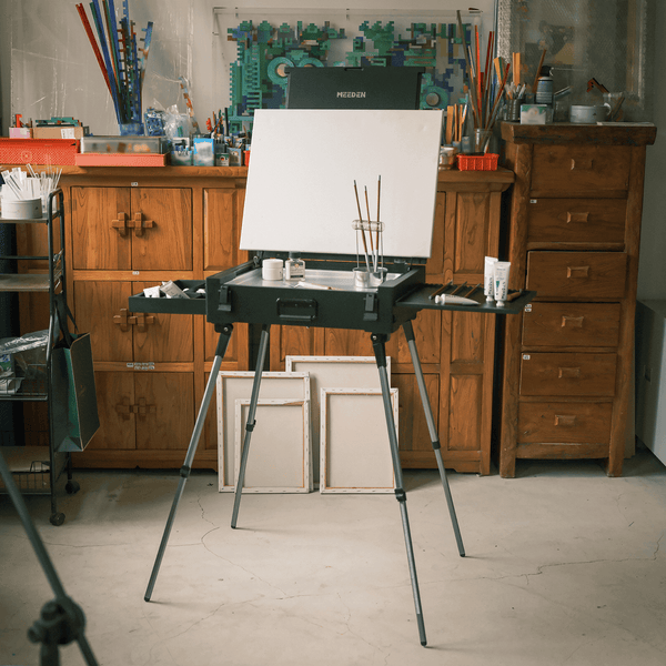 MEEDEN PRO Portable Boxwood French Easel Box