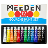 MEEDEN Gouache Paint Set, 12 Tubes, 12 ml / 0.4oz