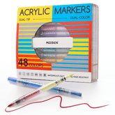MEEDEN Dual Tip Acrylic Paint Markers – 48 / 96 / 120 Colors