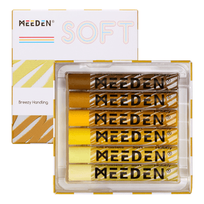 MEEDEN Soft Yellow Oil Pastels 6 Pcs Set