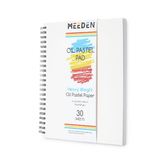 MEEDEN 9 x 12 inches Oil Pastel Paper Pad:  30 Sheets Fine Textured - 140lb/300gsm