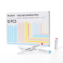 MEEDEN Micro Fineliner Drawing Pens: 12 Colors 0.4mm Fine Liner Pen Set