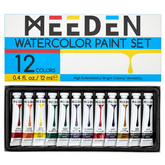 MEEDEN Watercolor Paint Set, 12 Tubes, 12 ml / 0.41 oz