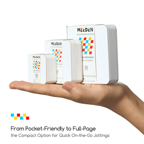 MEEDEN Mini Sketchbook Set – 3 Portable Sizes for On-the-Go Creativity (128lb/190gsm)