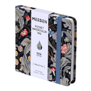MEEDEN Floral Fabric Watercolor Sketchbook: 100% Cotton Hot Press, 300gsm, Pocket Size 4.7" x 4.7" -   Forest Lily