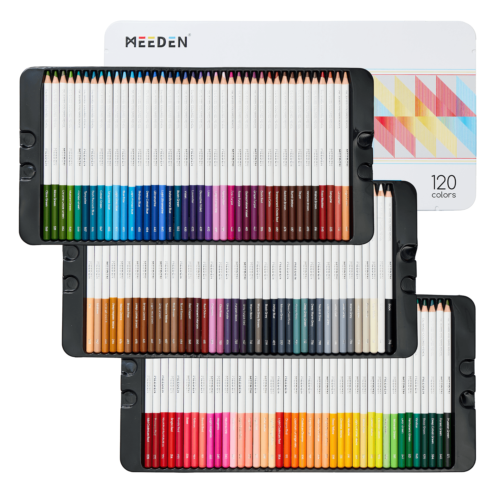 MEEDEN Professional 120-Color Oil Colored Pencils