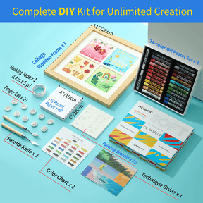 MEEDEN Soft Oil Pastel Kit: 90 Pcs DIY Oil Pastel Set for Beginners Artists