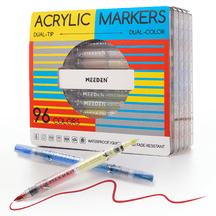 MEEDEN Dual Tip Acrylic Paint Markers – 48 / 96 / 120 Colors