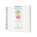 MEEDEN 8 x 8 inches Oil Pastel Paper Pad: 30 Sheets Fine Textured - 140lb/300gsm