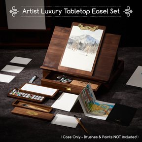 MEEDEN American Black Walnut Tabletop Easel Set