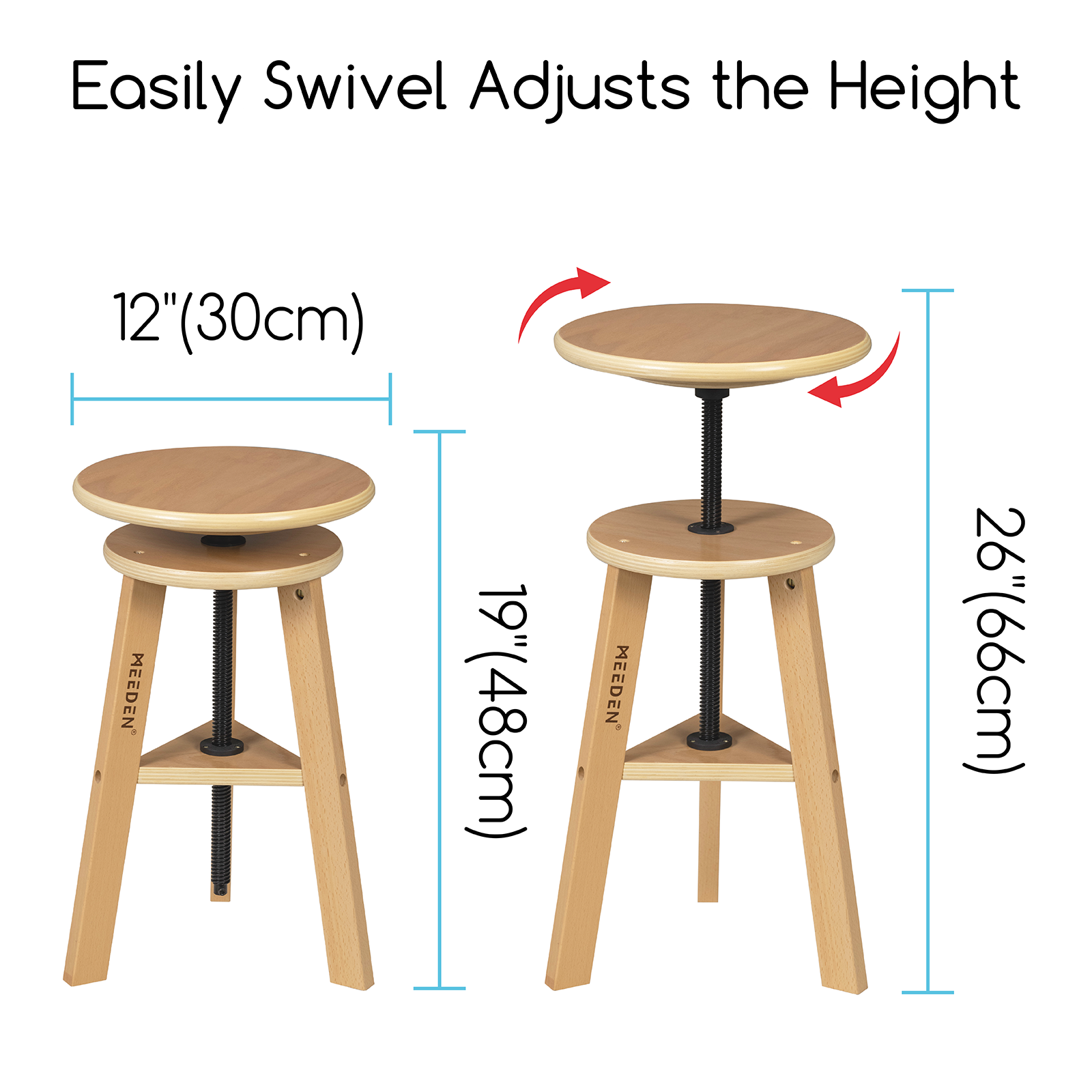 MEEDEN Wooden Drafting Table & Stool Set-XSZ-2