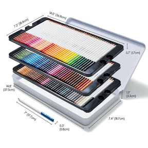MEEDEN Professional 120-Color Oil Colored Pencils